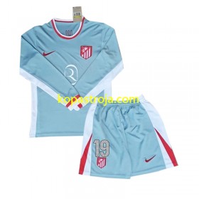 Billiga Fotbollströjor Atlético Madrid Julian Alvarez 19 Barn Borta tröja 2024/25 Långärmad